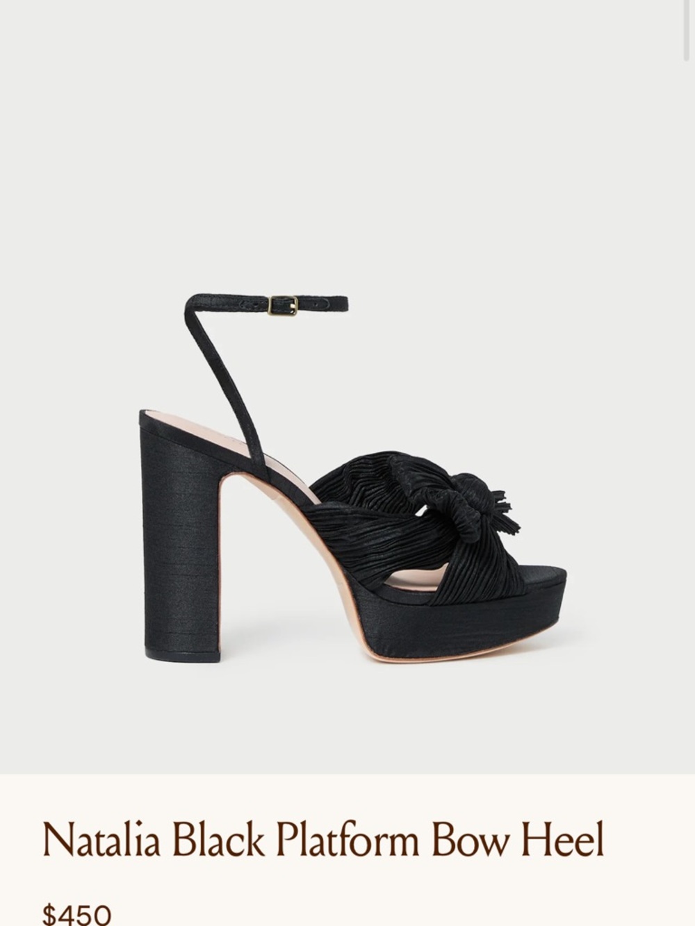 Loeffler Randall Black Platform Bow Sandal - Picture 4 of 5